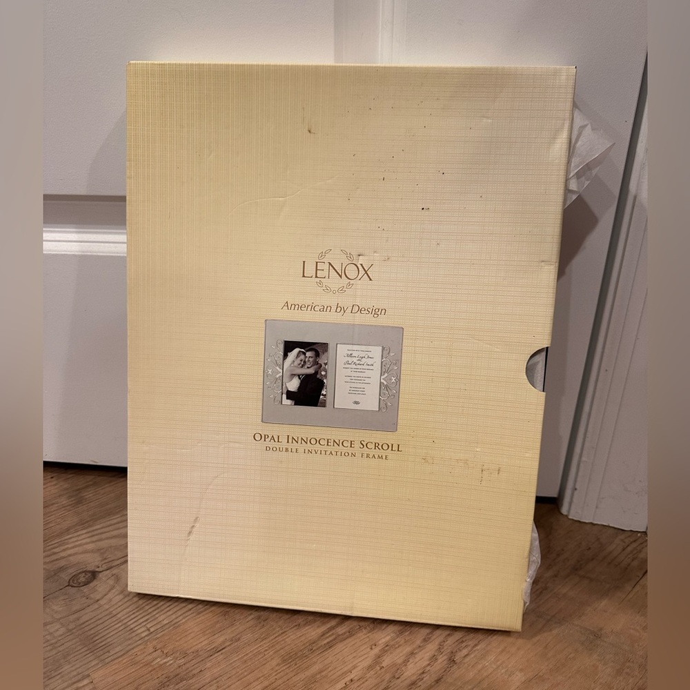 Lenox wedding invitation frame.